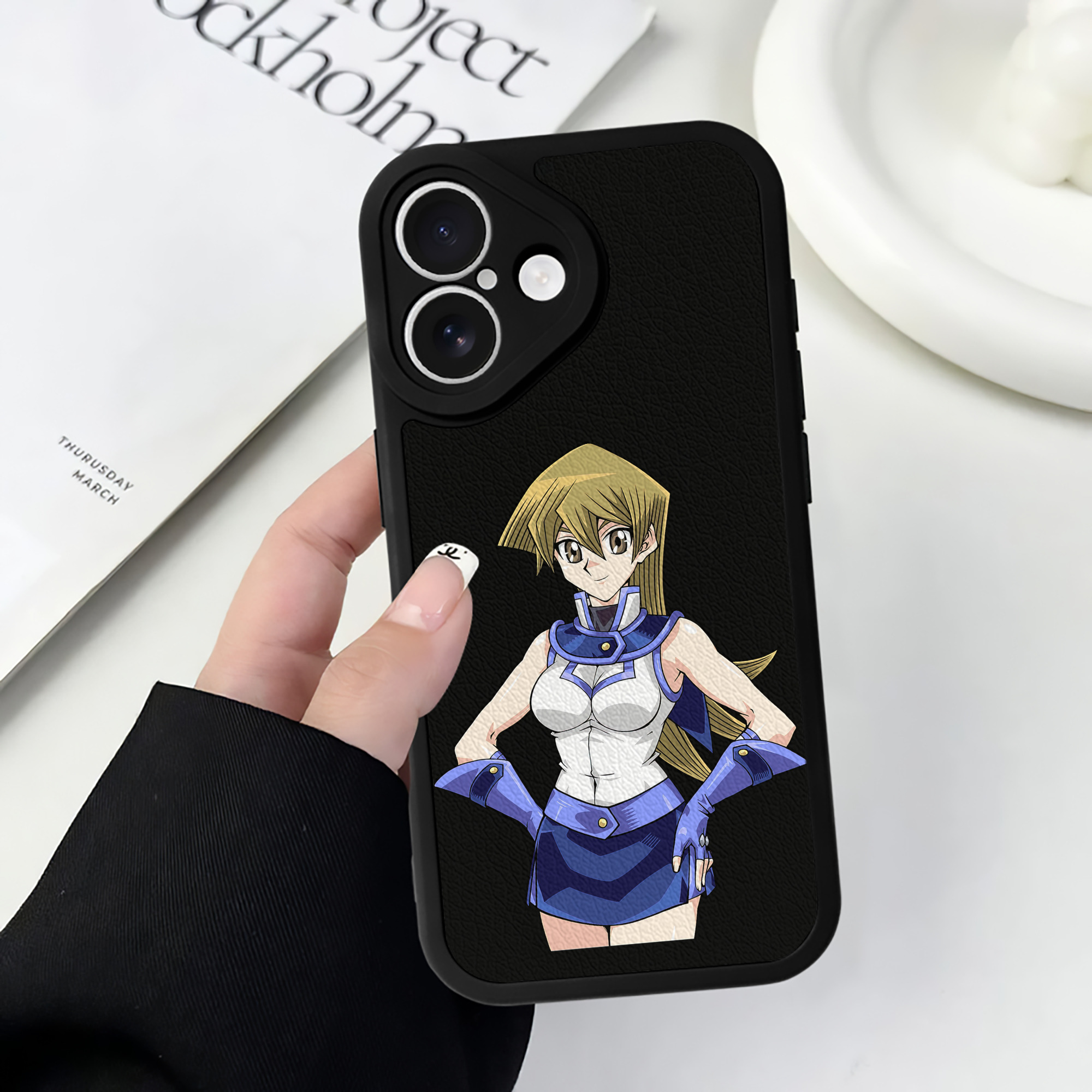 遊☆戯☆王 Yu-Gi-Oh! 【iPhone 16シリーズ対応】シリコンスマホケース（レザー調） 材質：シリコン